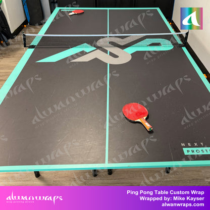 custom ping pong table vinyl