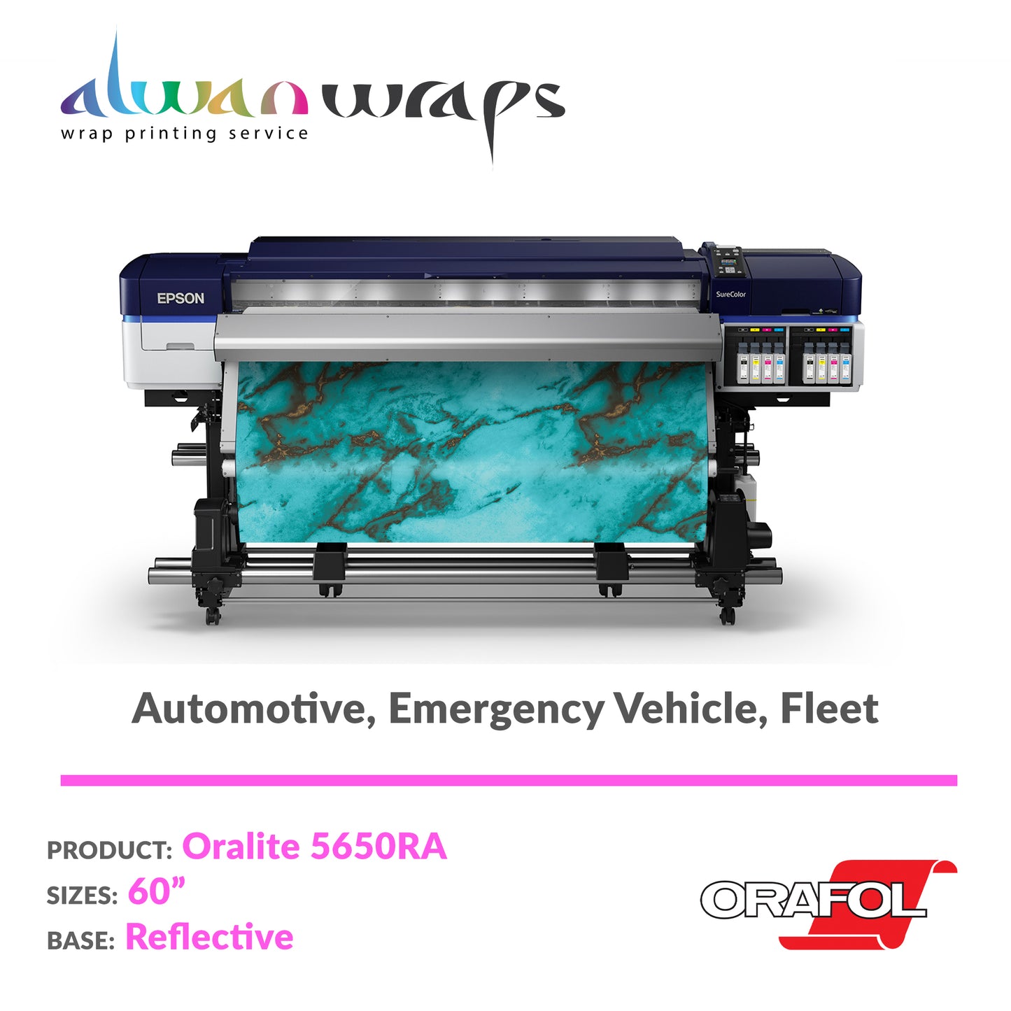 Orafol ORALITE 5650RA-60-010 Reflective Vinyl Wrap Film