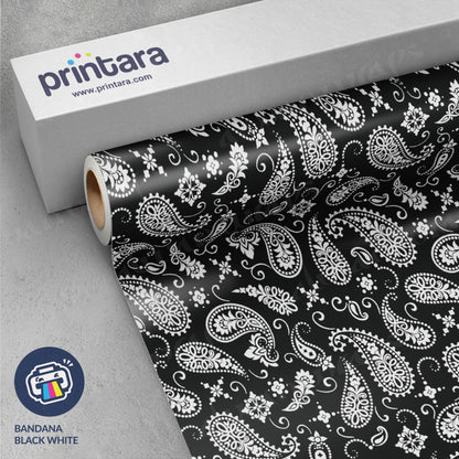 Bandana Black & White Vinyl Wrap