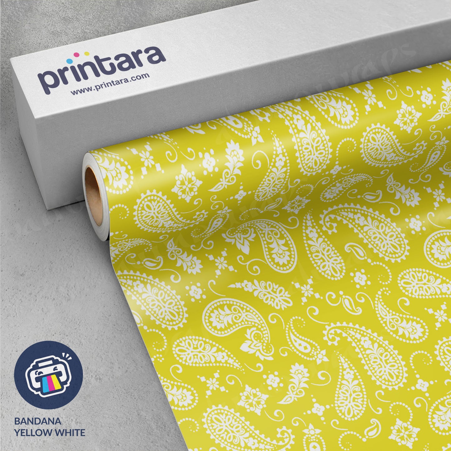 Bandana Yellow & White Vinyl Wrap