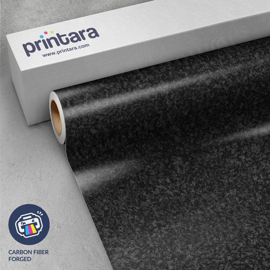 Printara Carbon Fiber Forged Vinyl Wrap | Blowout Stock | Avery Dennison Media | 5ft x 9ft | 197244