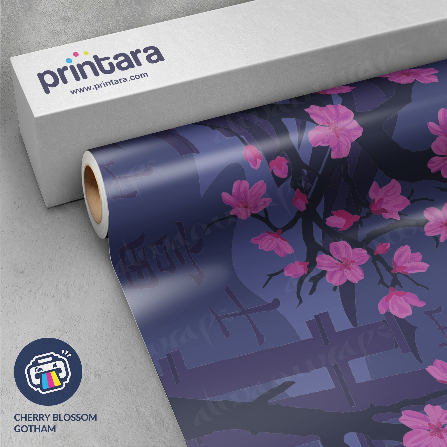 Printara Cherry Blossom Gotham Vinyl Wrap