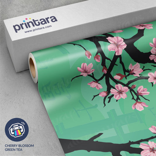 Printara Cherry Blossom Green Tea Vinyl Wrap