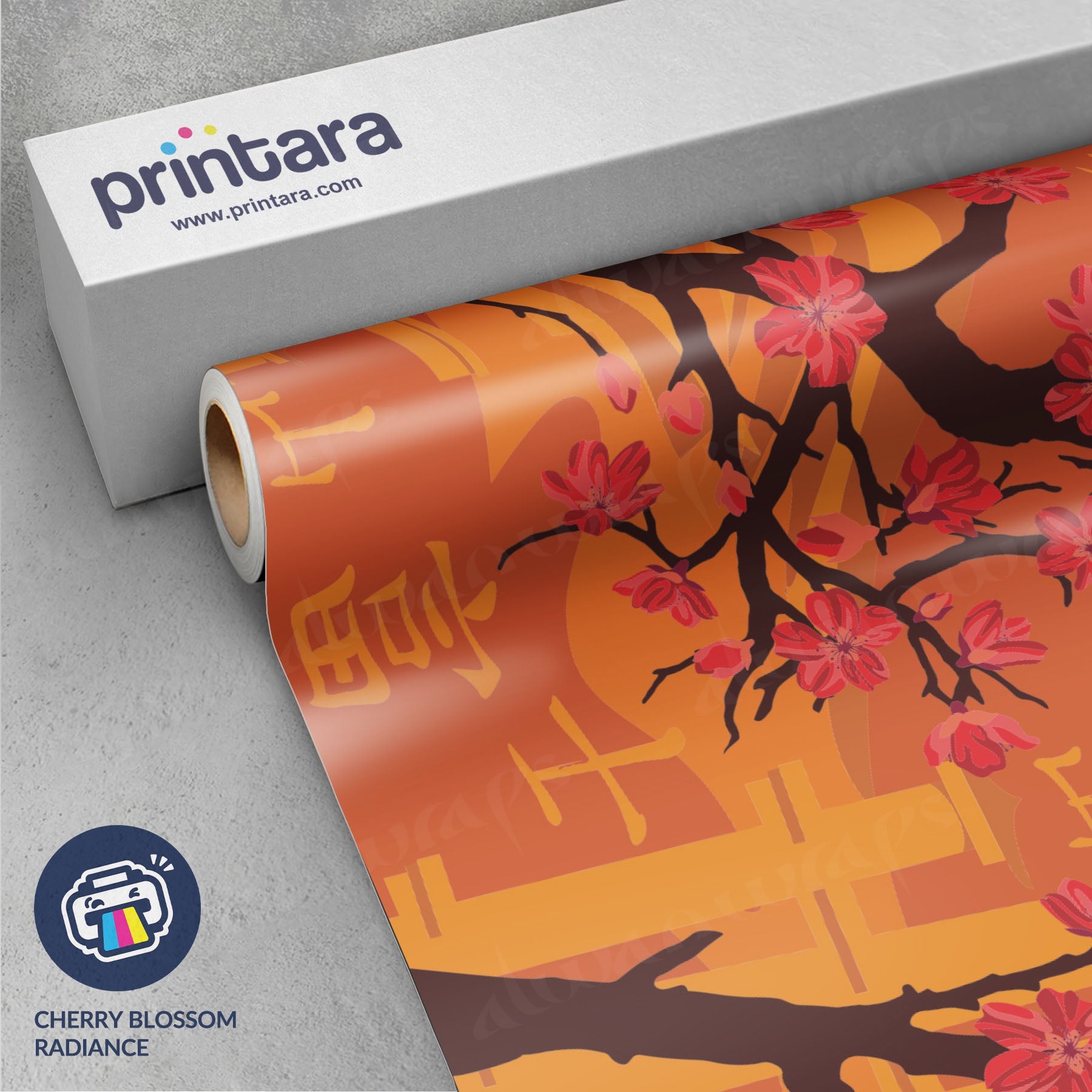 Printara Cherry Blossom Abyss Vinyl Wrap | Alwan Wraps