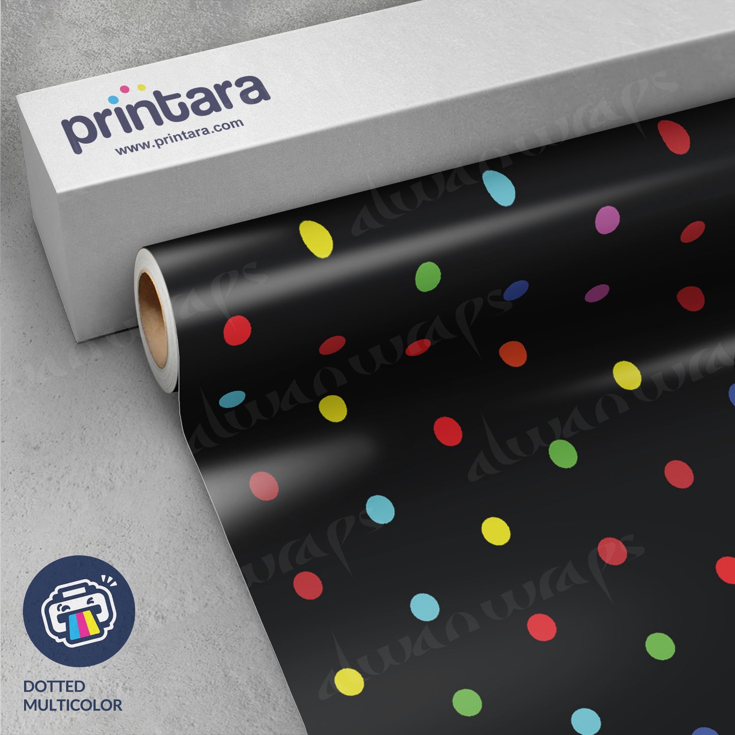 Dotted Multicolor Vinyl Wrap