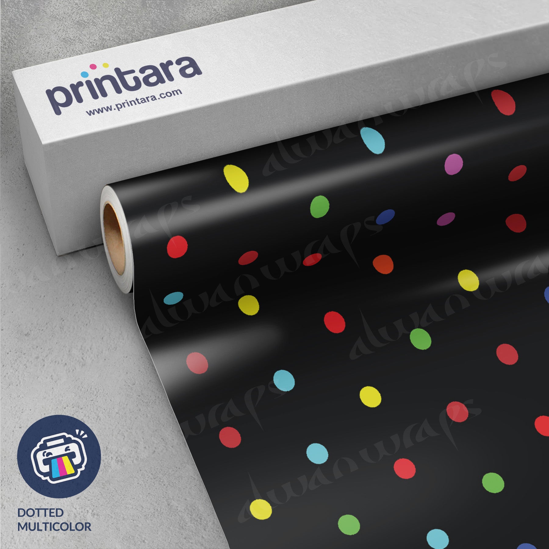 Dotted Multicolor Vinyl Wrap