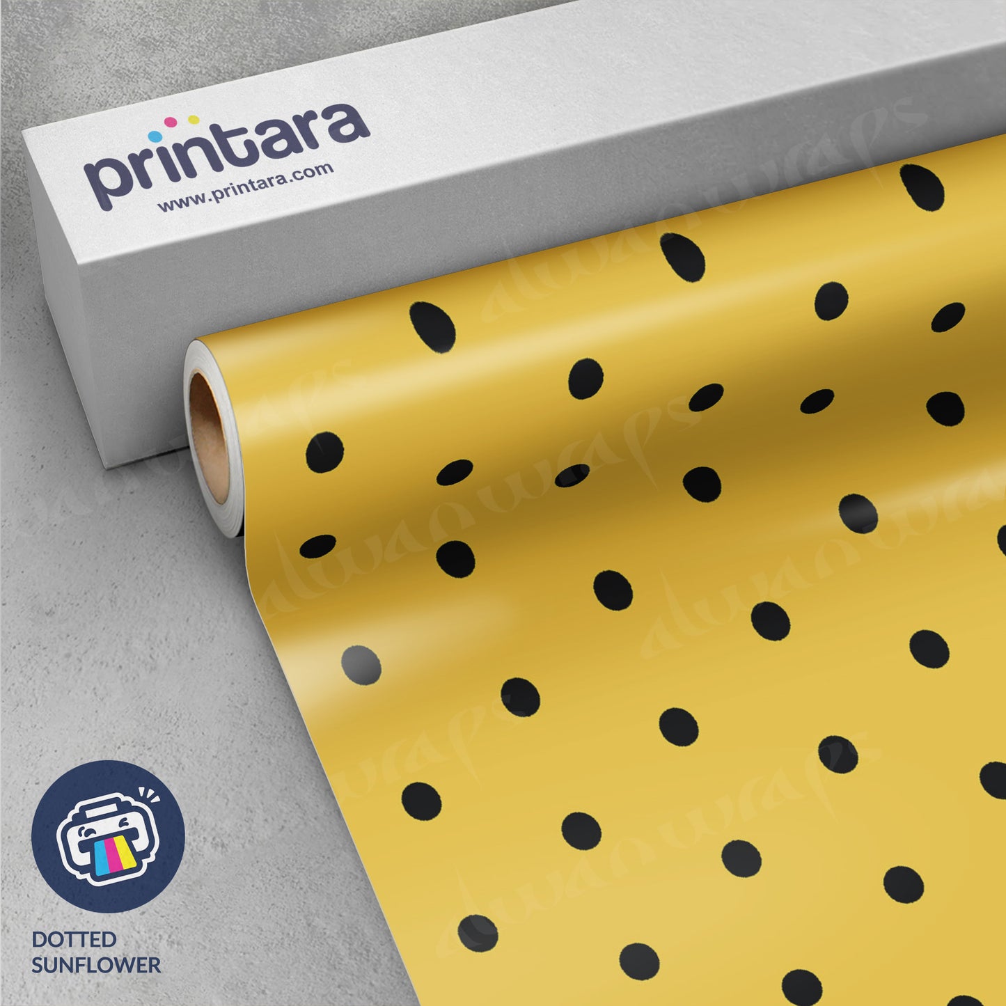 Dotted Sunflower Vinyl Wrap