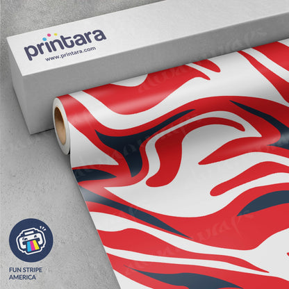 Fun Stripe America Vinyl Wrap