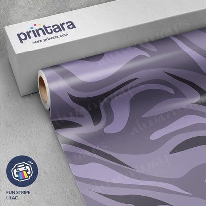 Fun Stripe Lilac Vinyl Wrap