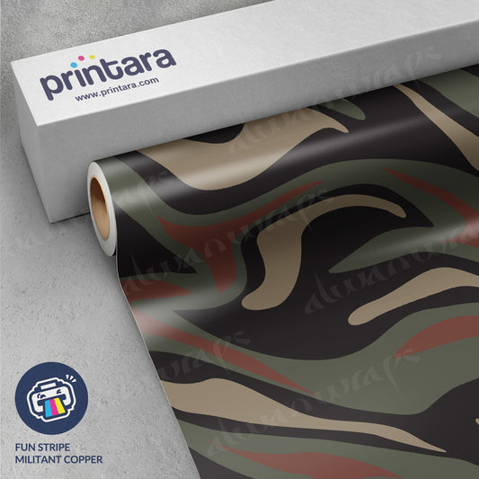 Fun Stripe Militant Copper Vinyl Wrap