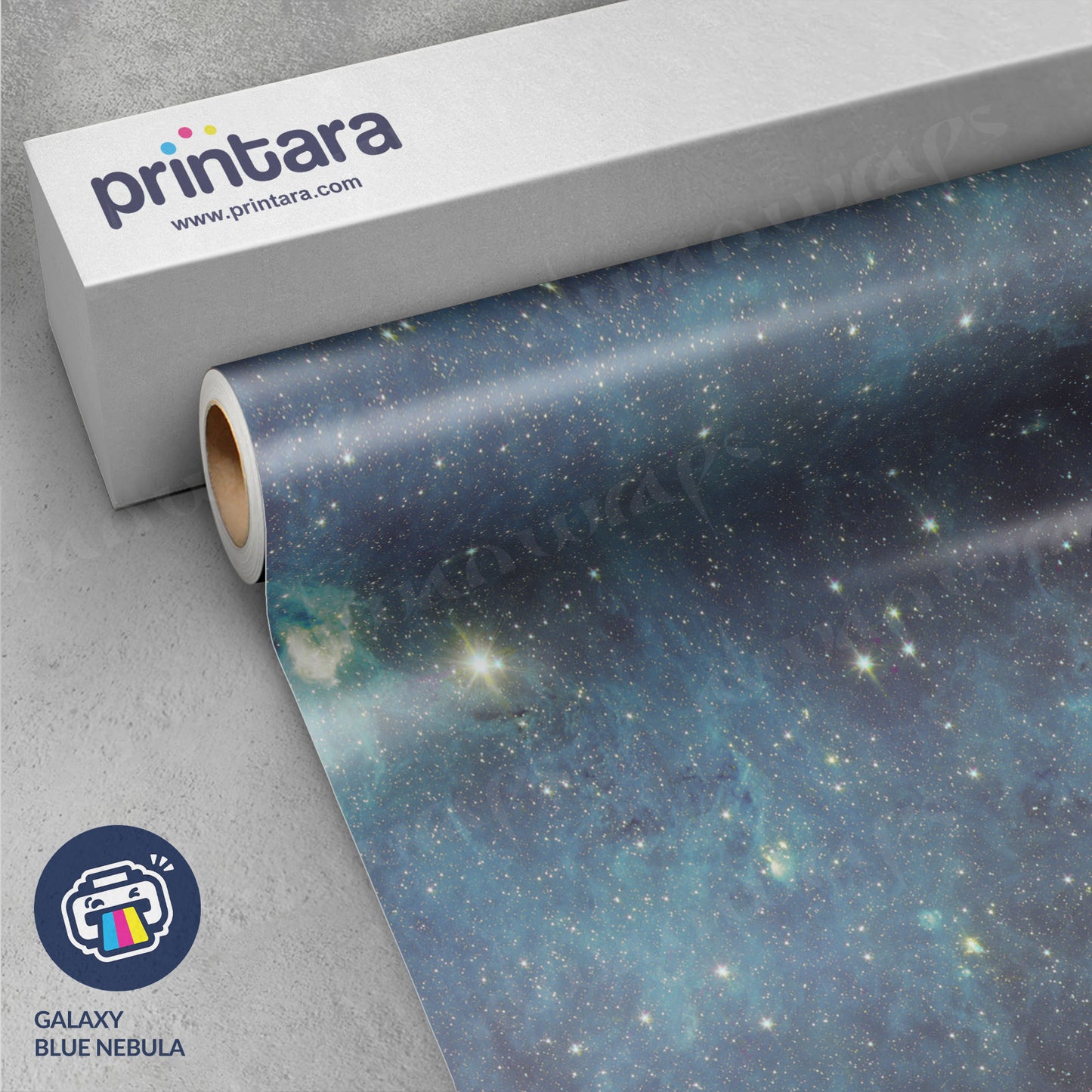 Galaxy Blue Nebula Vinyl Wrap