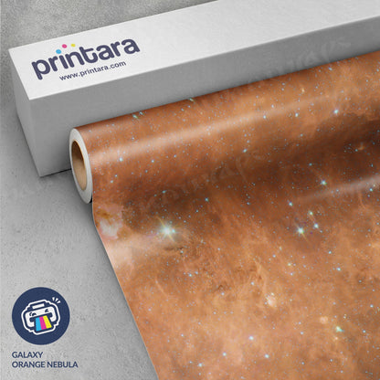 Galaxy Orange Nebula Vinyl Wrap