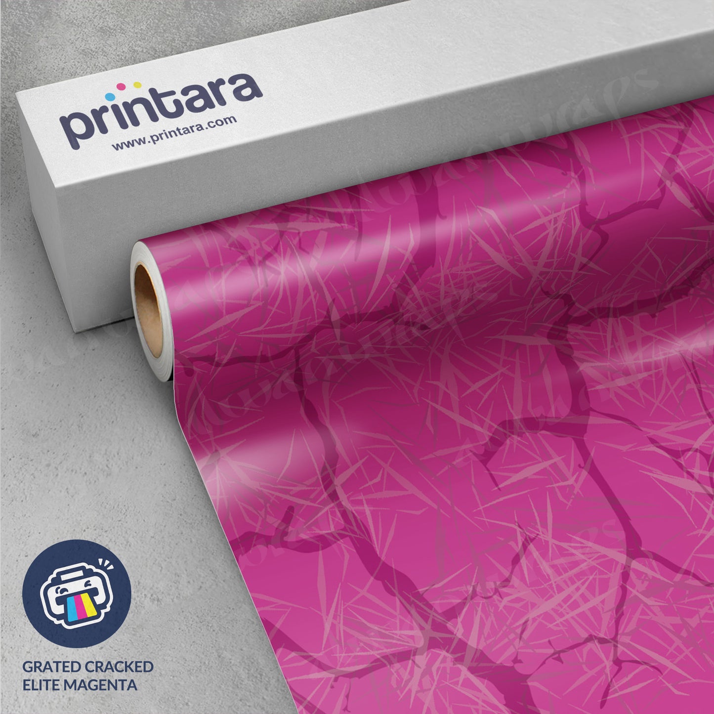 Grated Cracked Elite Magenta Vinyl Wrap