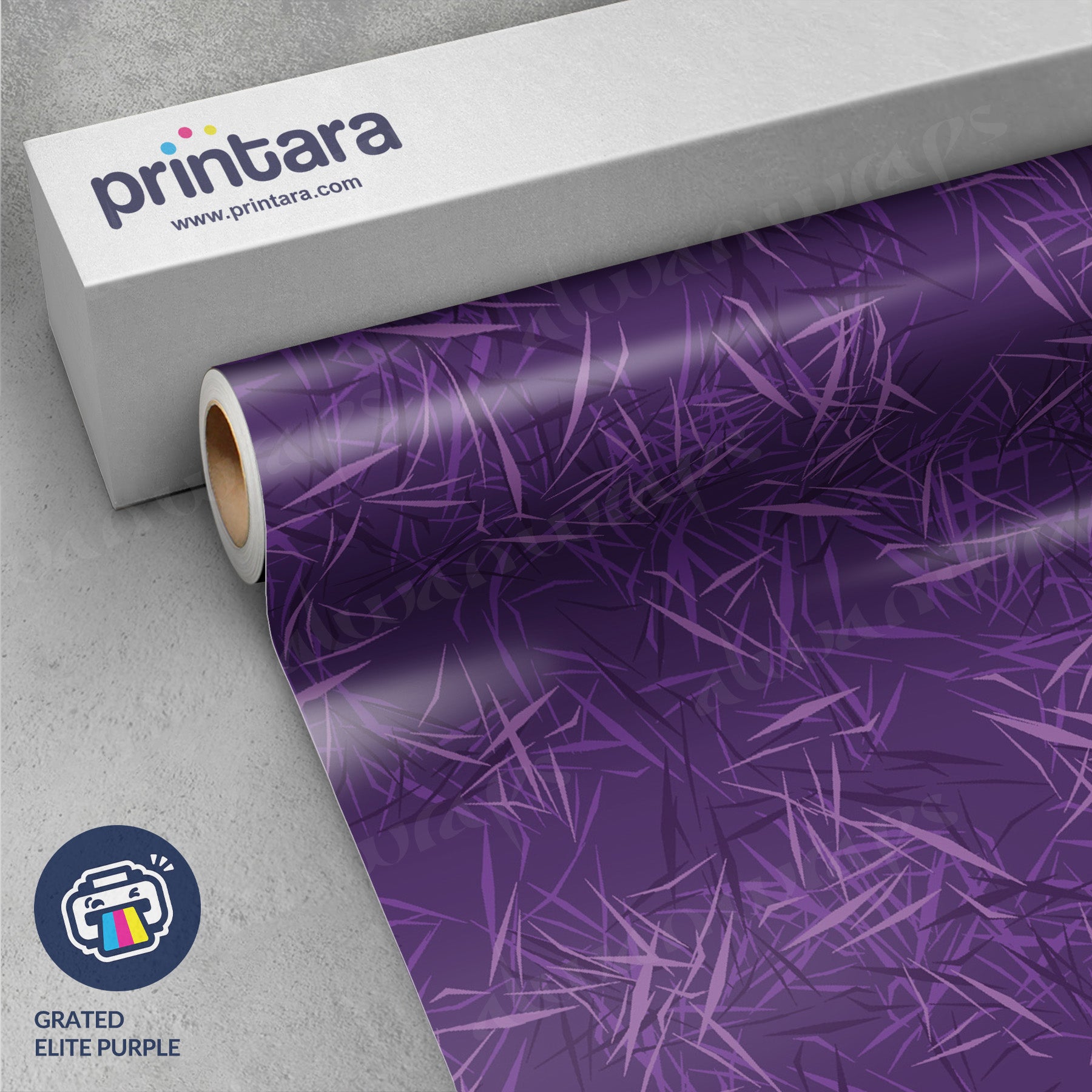 Grated Elite Purple Vinyl Wrap