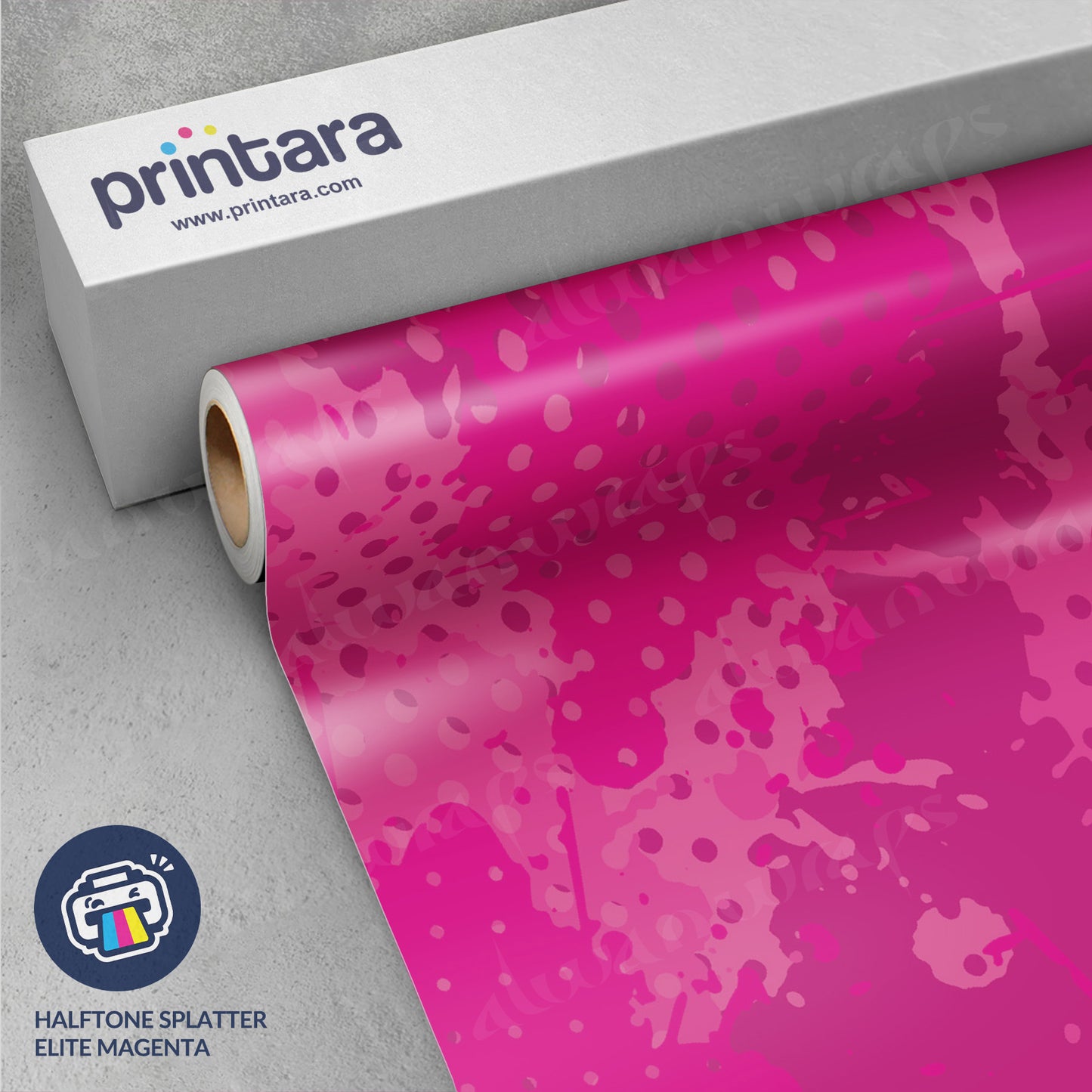 Halftone Splatter Elite Magenta Vinyl Wrap