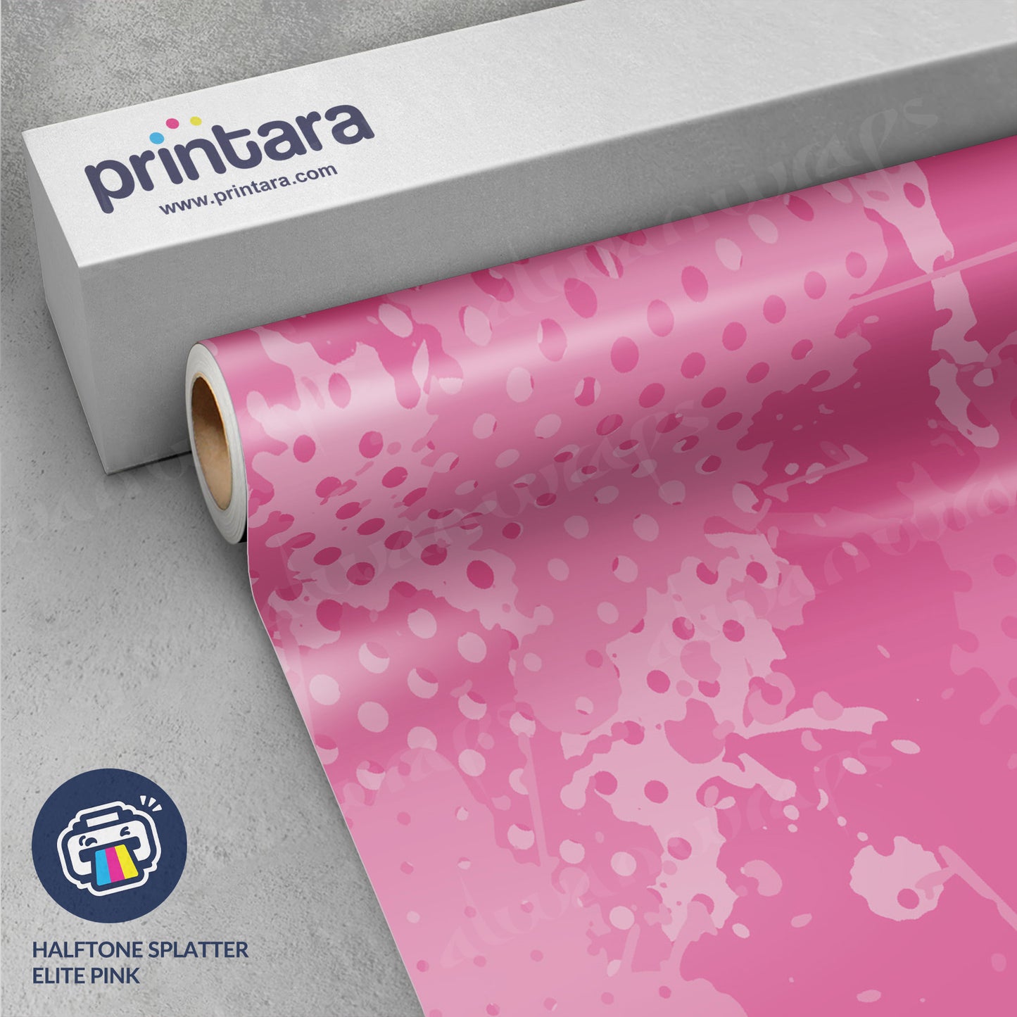 Halftone Splatter Elite Pink Vinyl Wrap