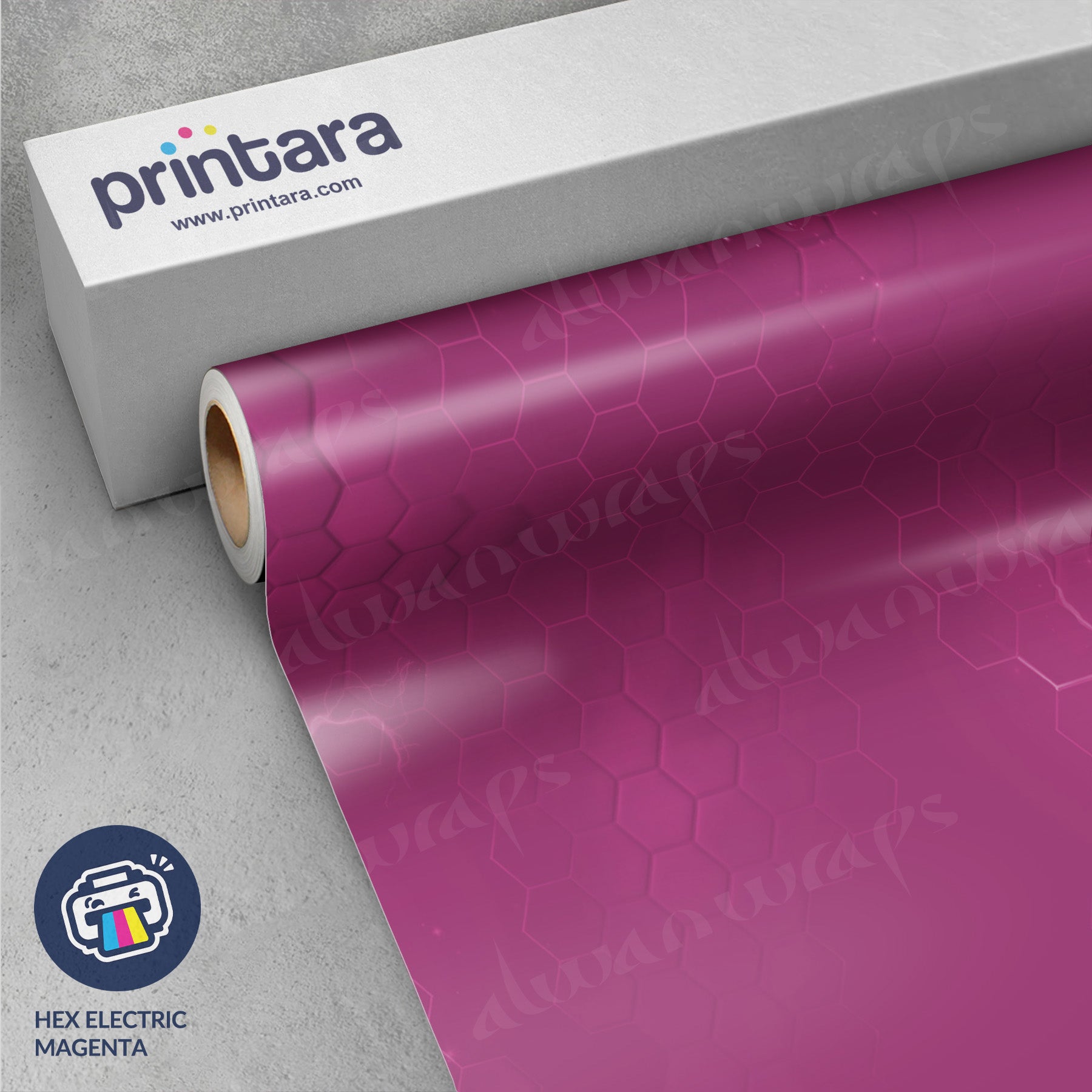 Hex Electric Magenta Vinyl Wrap