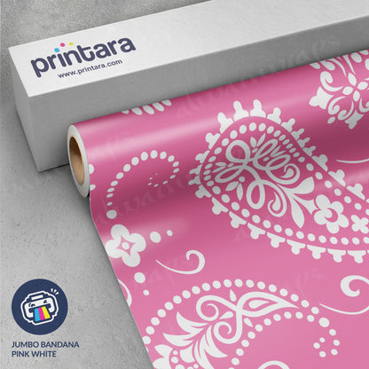 Jumbo Bandana Pink & White Vinyl Wrap