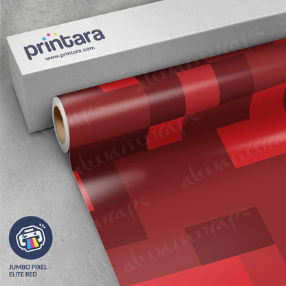 Jumbo Pixel Elite Red Vinyl Wrap
