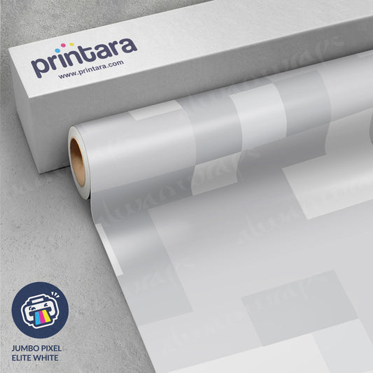 Jumbo Pixel Elite White Vinyl Wrap