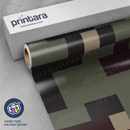 Jumbo Pixel Militant Blood Vinyl Wrap