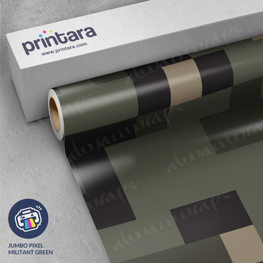 Jumbo Pixel Militant Green Vinyl Wrap