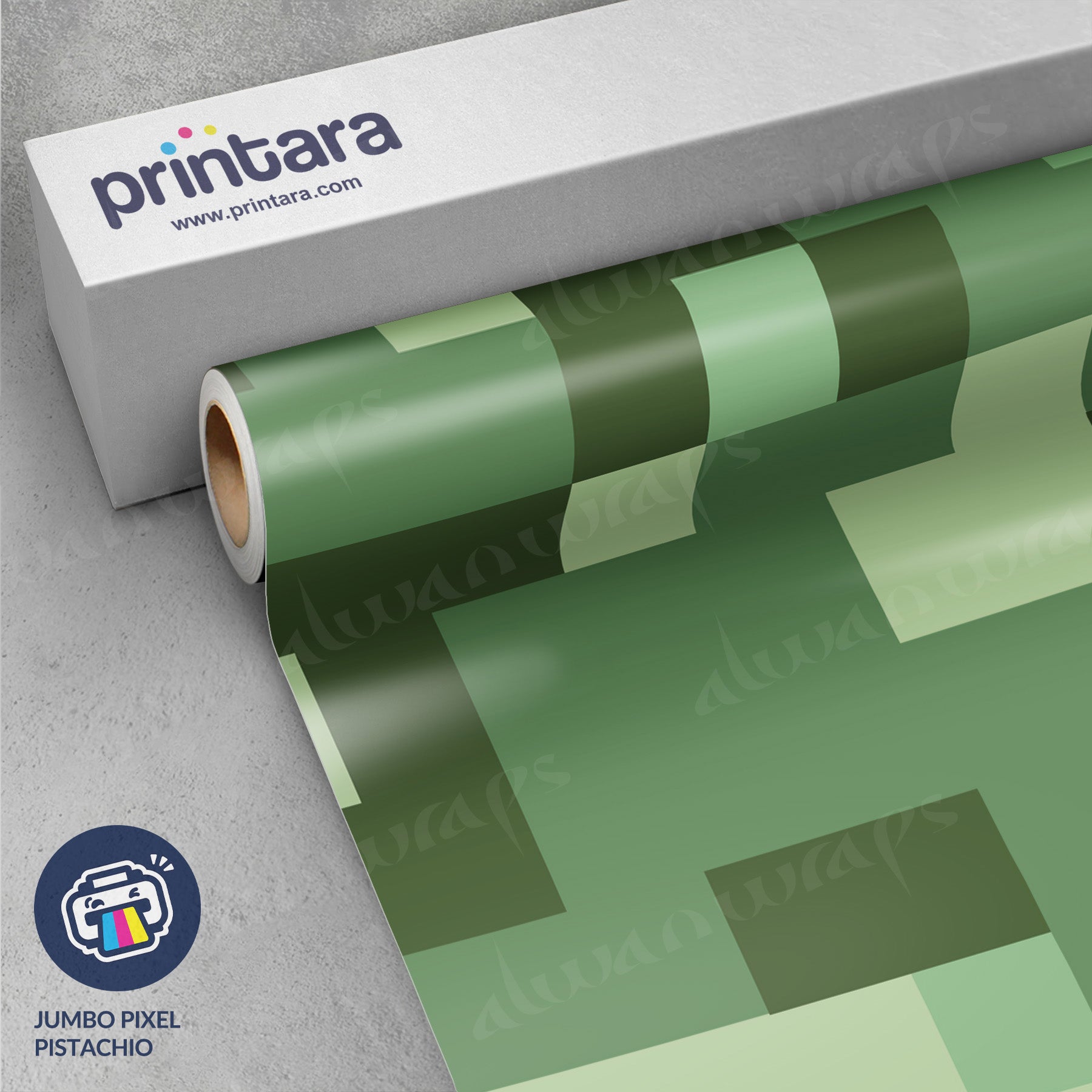 Jumbo Pixel Pistachio Vinyl Wrap