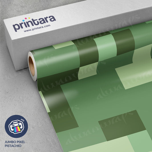 Jumbo Pixel Pistachio Vinyl Wrap