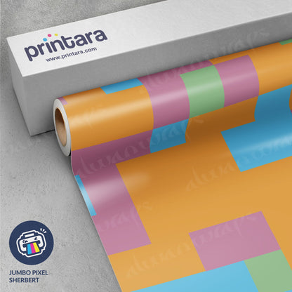 Jumbo Pixel Sherbert Vinyl Wrap