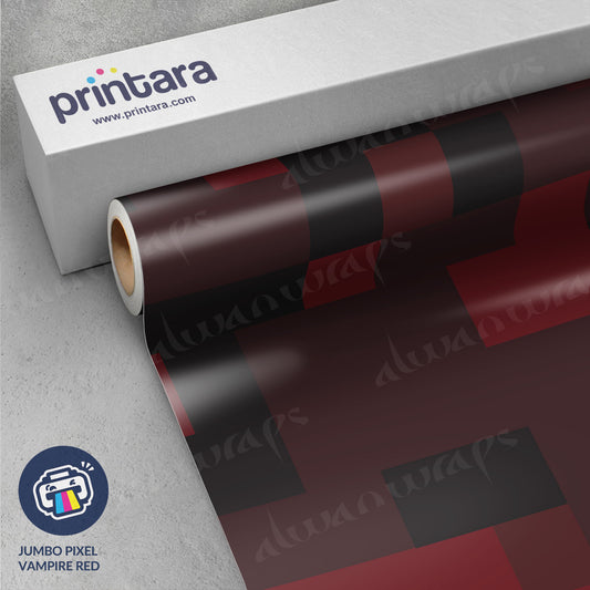 Jumbo Pixel Vampire Red Vinyl Wrap