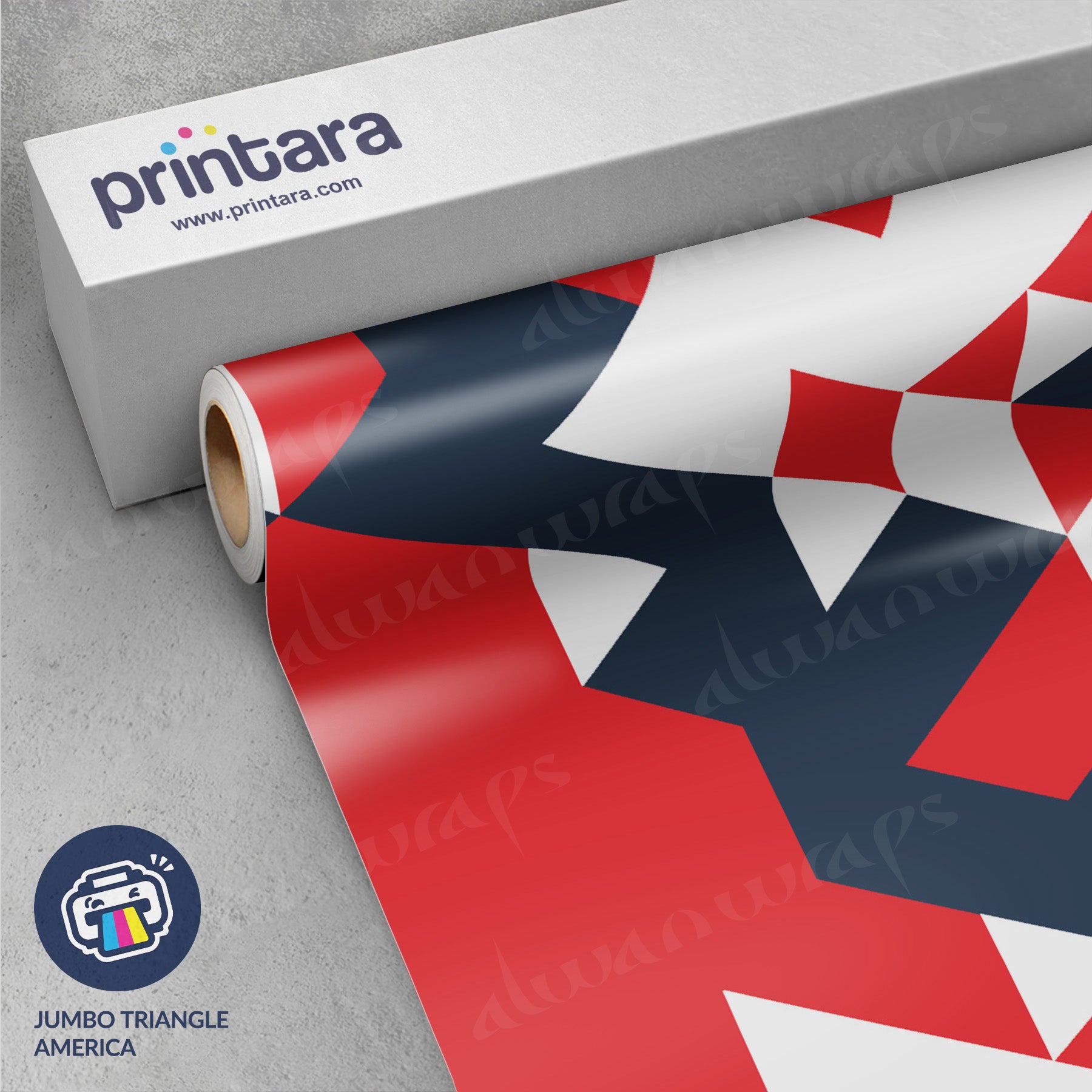 Jumbo Triangle America Vinyl Wrap