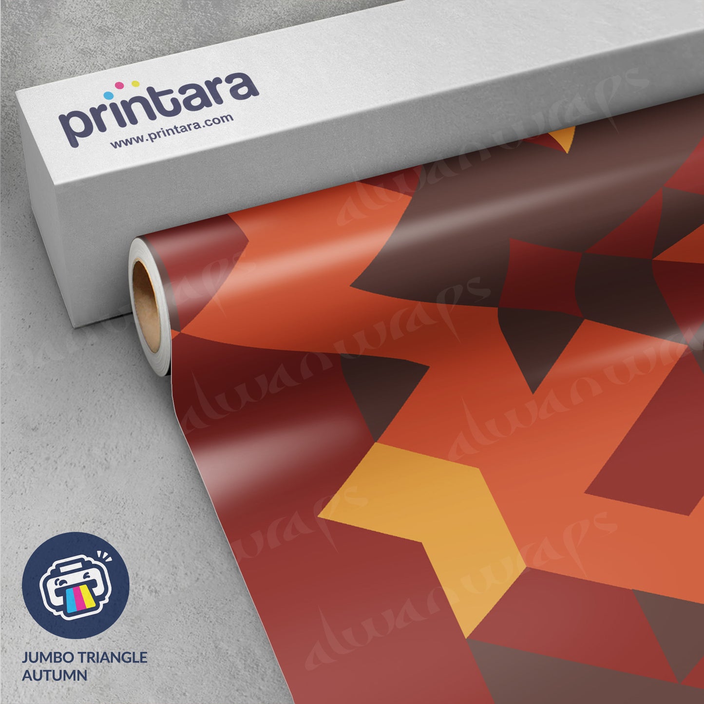 Jumbo Triangle Autumn Vinyl Wrap