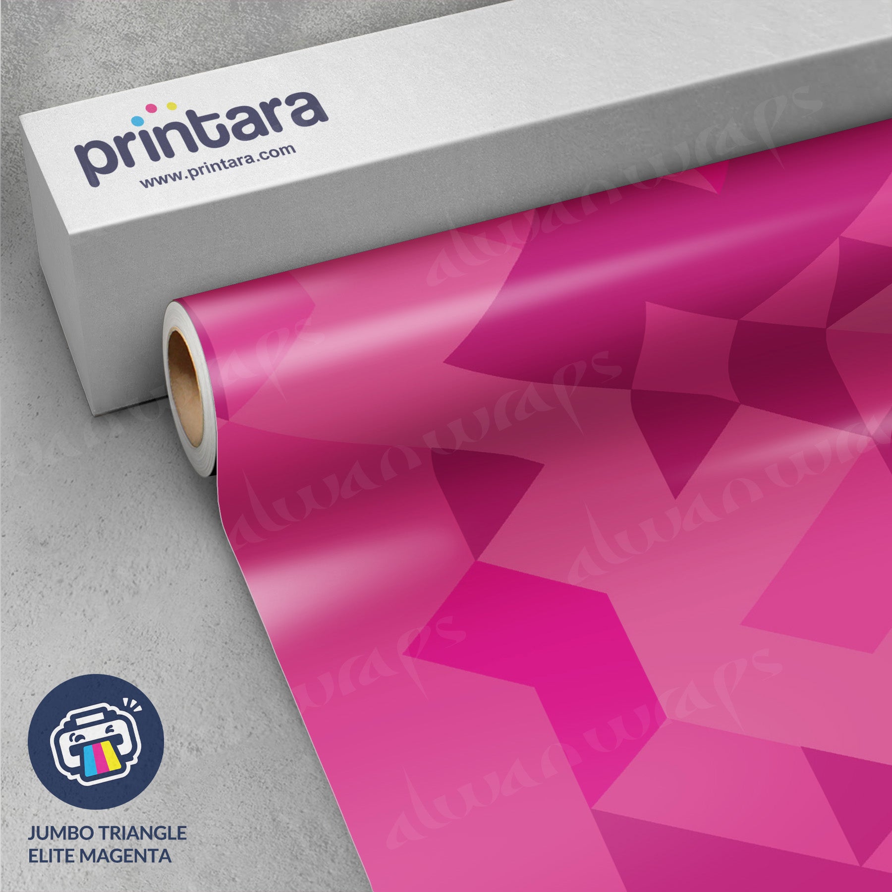 Jumbo Triangle Elite Magenta Vinyl Wrap