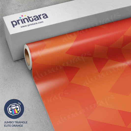 Jumbo Triangle Elite Orange Vinyl Wrap
