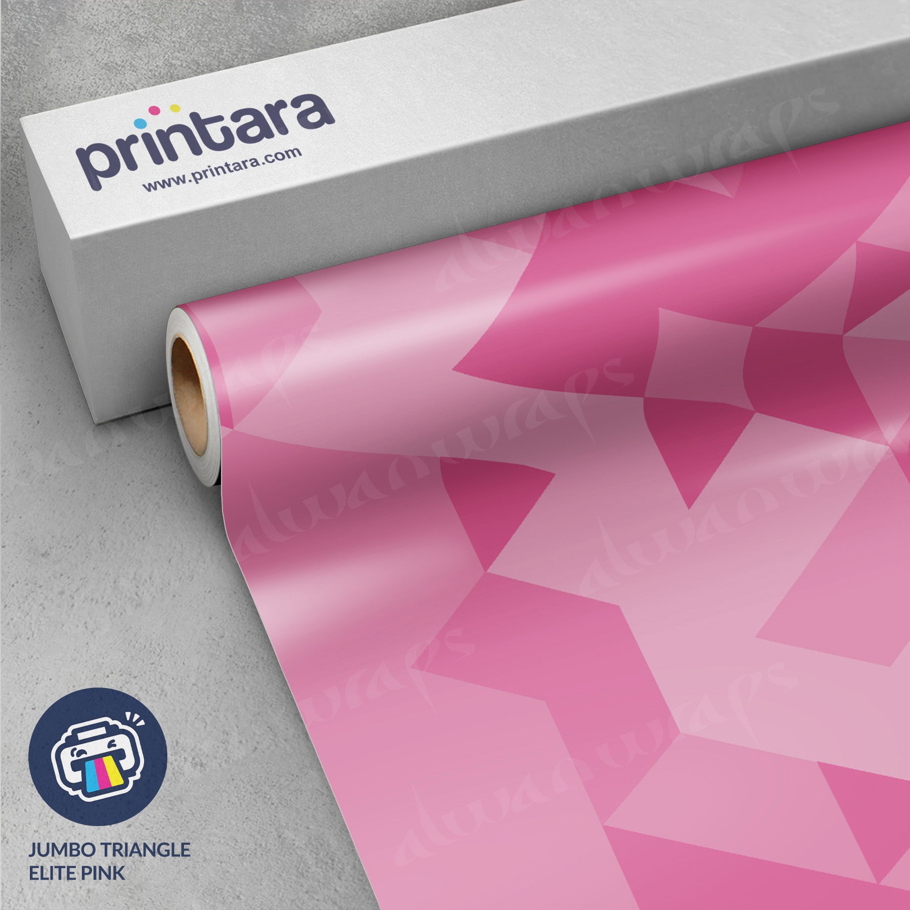 Jumbo Triangle Elite Pink Vinyl Wrap