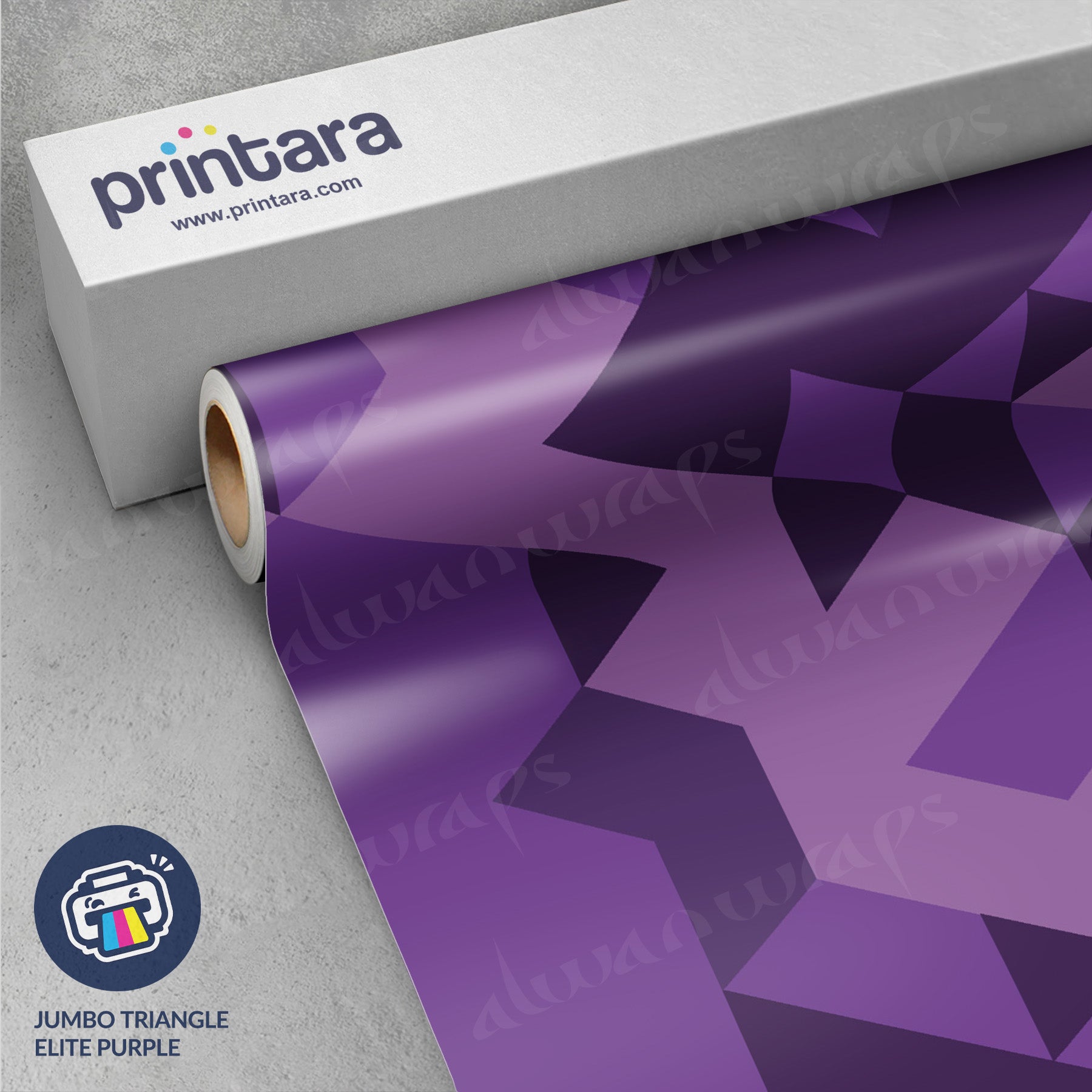 Jumbo Triangle Elite Purple Vinyl Wrap