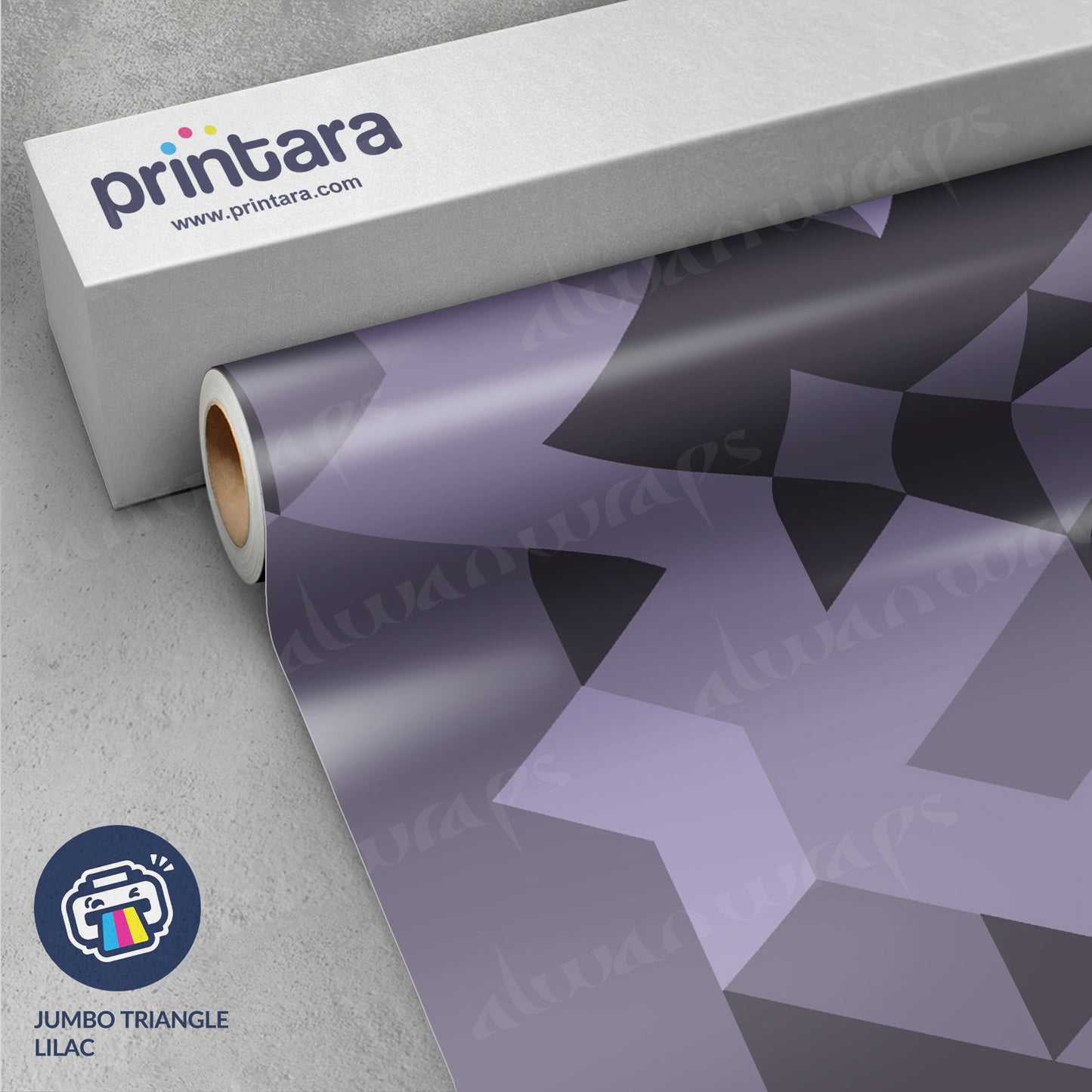 Jumbo Triangle Lilac Vinyl Wrap