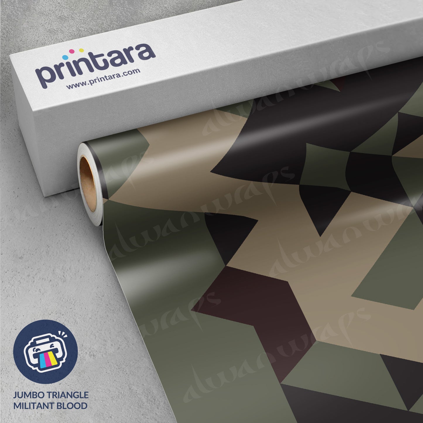 Jumbo Triangle Militant Blood Vinyl Wrap