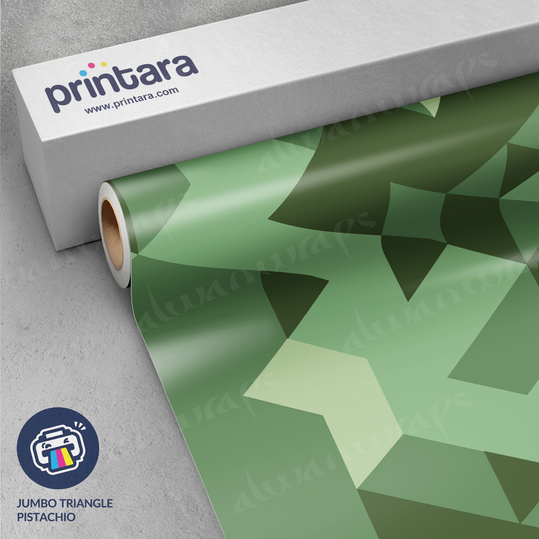 Jumbo Triangle Pistachio Vinyl Wrap