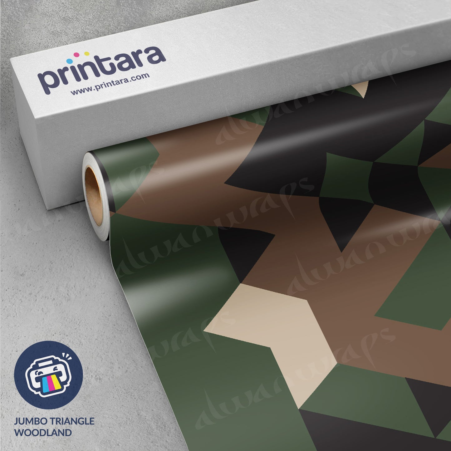 Jumbo Triangle Woodland Vinyl Wrap