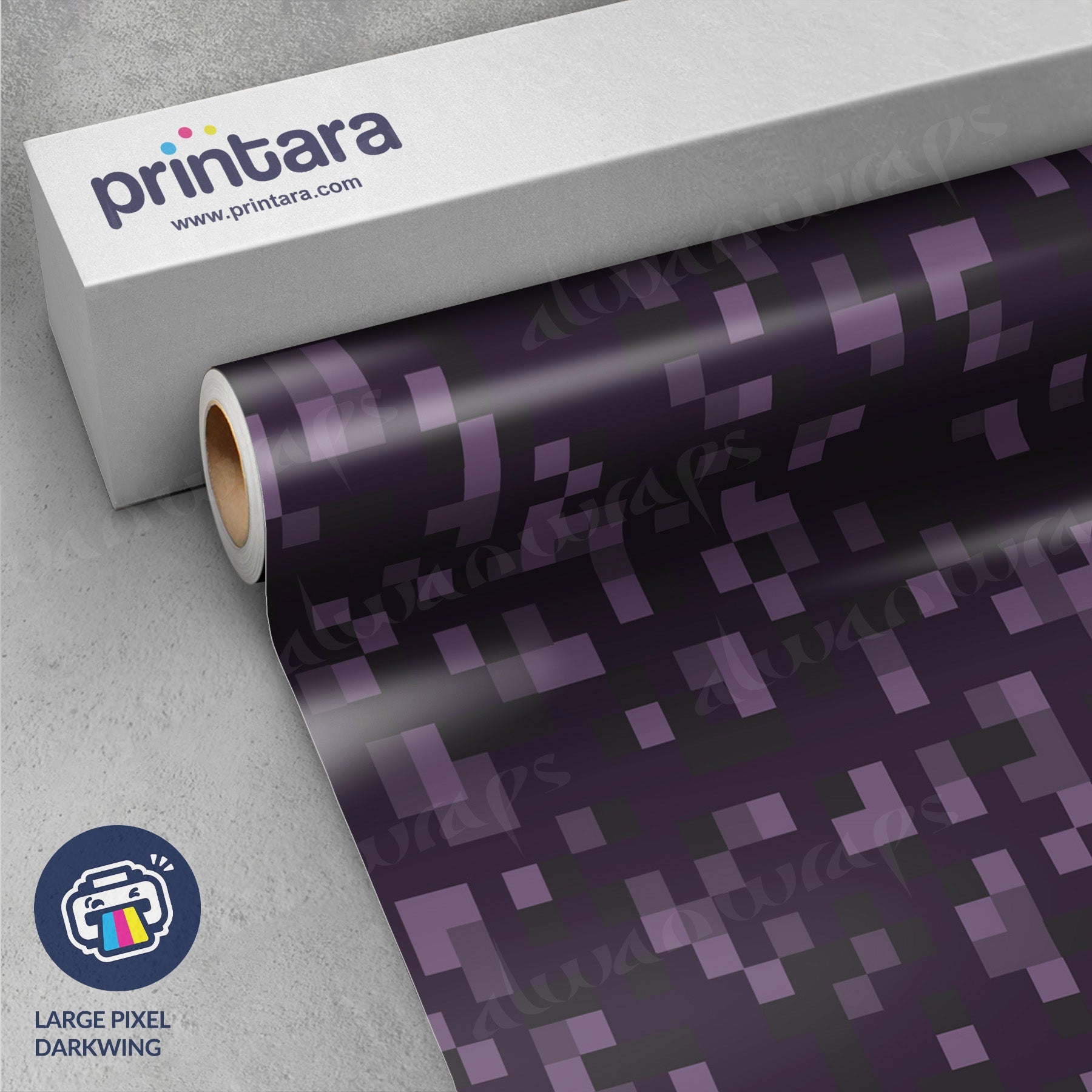 Large Pixel Darkwing Vinyl Wrap