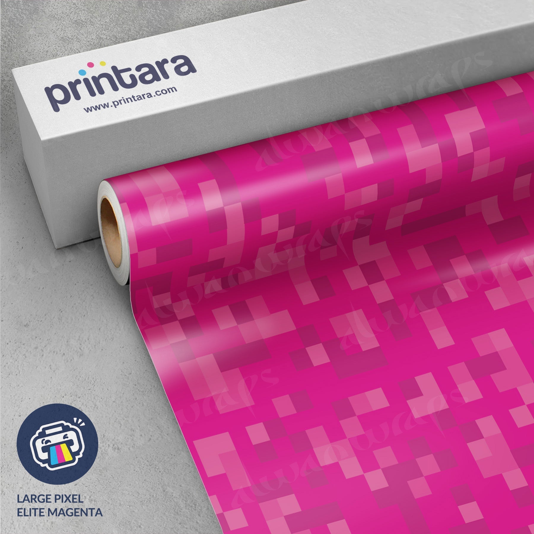 Large Pixel Elite Magenta Vinyl Wrap