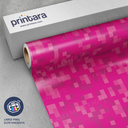 Large Pixel Elite Magenta Vinyl Wrap
