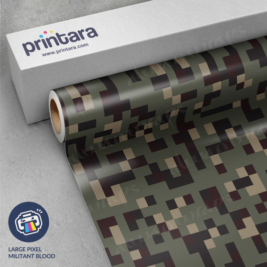 Large Pixel Militant Blood Vinyl Wrap