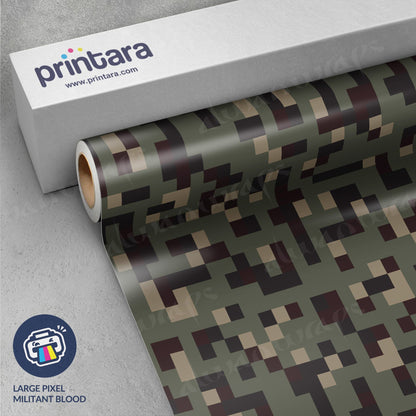 Large Pixel Militant Blood Vinyl Wrap