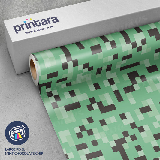 Large Pixel Mint Chocolate Chip Vinyl Wrap