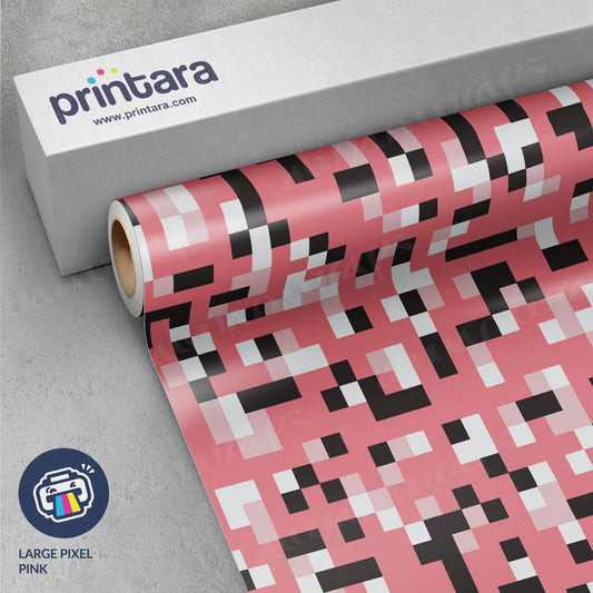 Large Pixel Pink Vinyl Wrap