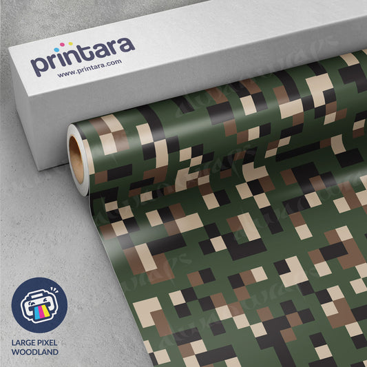 Large Pixel Woodland Vinyl Wrap