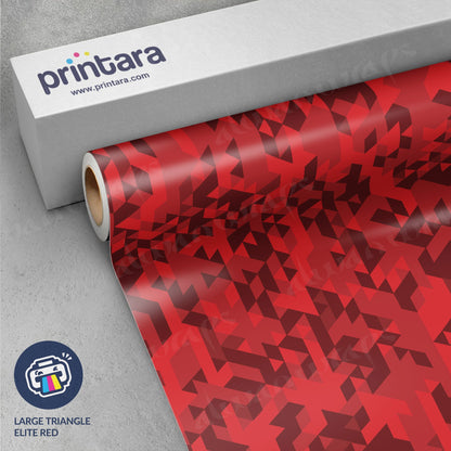 Large Triangle Elite Red Vinyl Wrap
