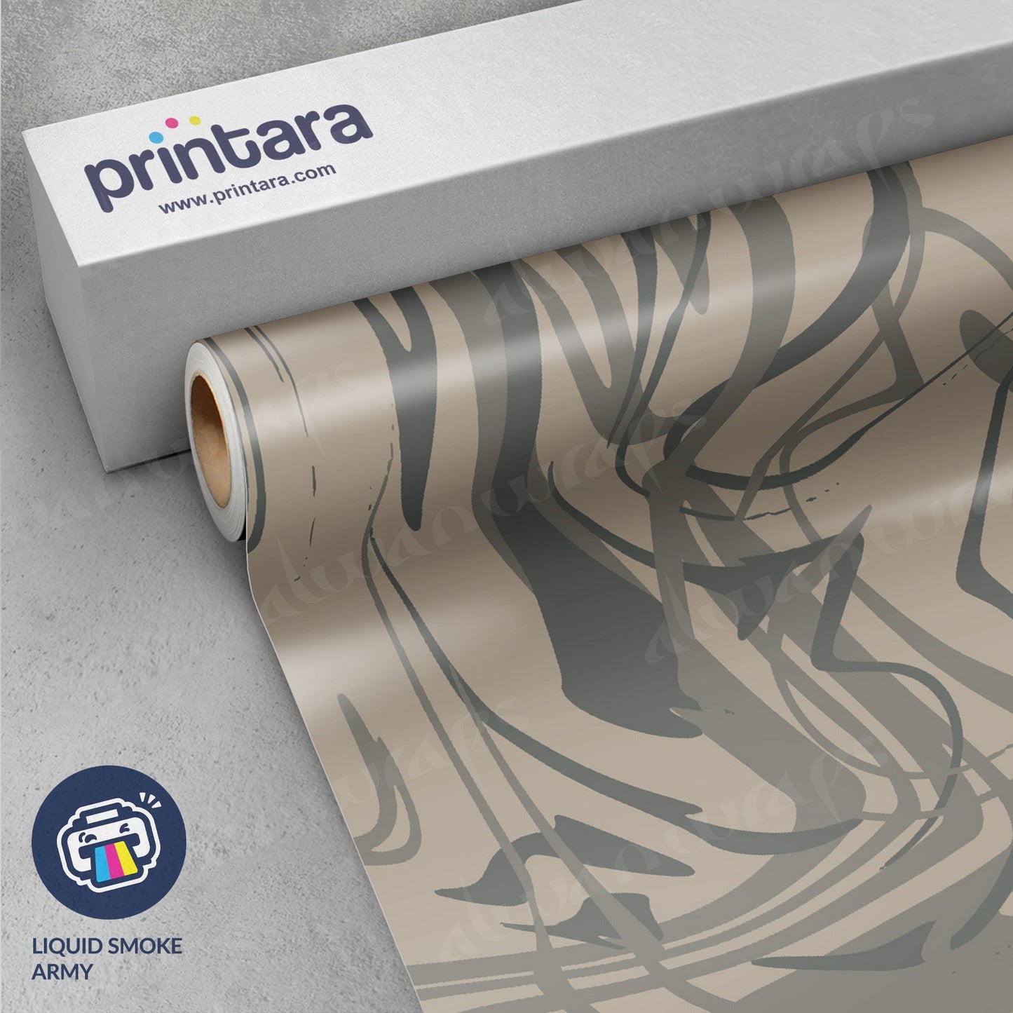 Liquid Smoke Army Vinyl Wrap